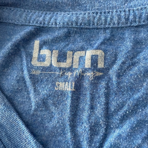 Burn Bootcamp “Bleed Blue” t’shirt blue and white size small - Picture 3 of 3
